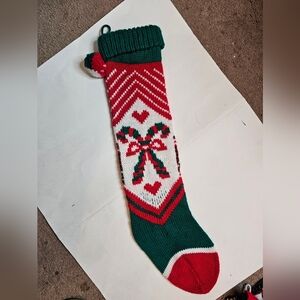 Vintage candy cane stocking